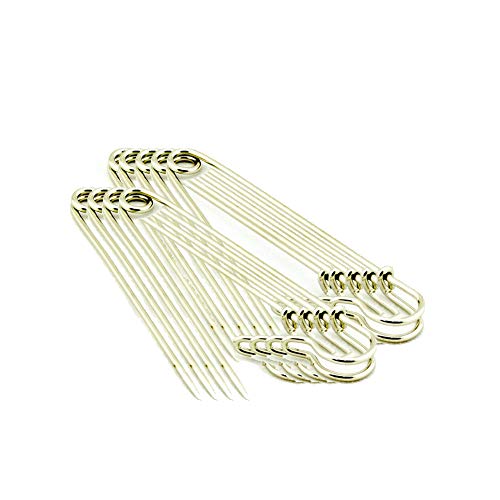 Robuste Sicherheitsnadeln, 8,6 cm, groß, starker Stahl, Metall, Federverschluss, Stecknadeln, für Quilten, Decken, Handwerk, Kleidung, Polster, 10 Stück, Hausgartenzubehör und Kreati von Generisch