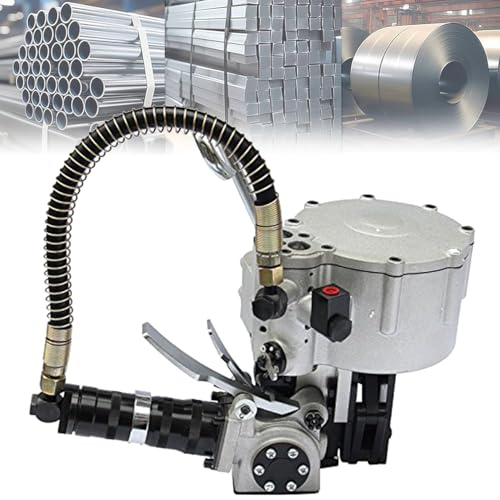 Robuste Umreifungsmaschine aus Metall, pneumatisches Stahl-Umreifungswerkzeug, tragbar für Ballenpressen und Eisenumreifung Robuste Umreifungsmaschine aus Metall, pneumatisches Stahl-Umreifungswerkzeug, tragbar für Ballenpressen und Eisenumreifung von Generisch