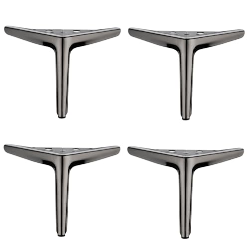Robuste dreieckige Metall-Sofa-Beine, 100 mm, verstellbar, hohe Tragkraft, Möbelbeine für Sofa, Schrank, TV-Ständer, Badezimmer, moderne Wohnkultur, 4 Stück Robuste dreieckige Metall-Sofa-Beine, 100 mm, verstellbar, hohe Tragkraft, Möbelbeine für Sofa, Schrank, TV-Ständer, Badezimmer, moderne Wohnkultur, 4 Stück von Generisch