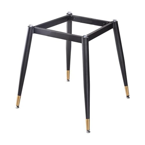 Robuste industrielle Metallbeine für Esstisch, mit Saugnäpfen, moderner Tischfuß für Marmor/Glas, DIY-Schreibtischrahmen, Möbelbeine für Zuhause und Küche (80 cm x 80 cm x 72 cm, Schwarz/Gold) von Generisch