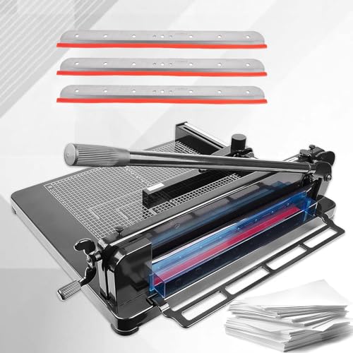 Robuster Papierschneider mit Ersatzklingen, industrieller Schneidemaschine für Leder und Karten, hochpräzises Schneidewerkzeug von Generisch
