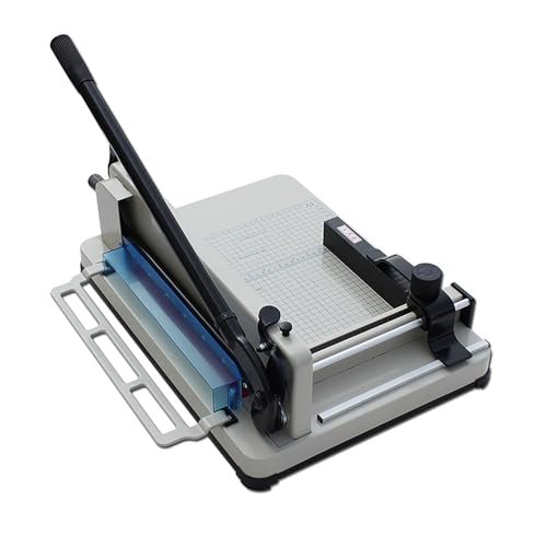 Robuster Papierschneider mit Schutzhülle, dicker Schichtschneider für Büro, Zuhause und Schule, Schnittstärke 4 cm, klar abgestufter Positionierungsstopfen von Generisch