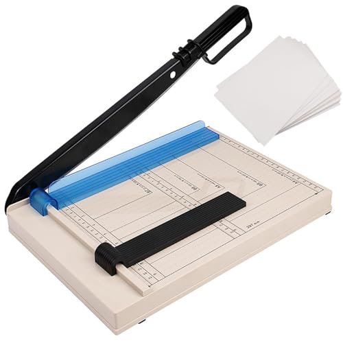 Robuster Papierschneider mit Sicherheitsschutz, Magnetführung für präzises Schneiden, ideal für Karton, Karton, Vinyl, Handwerk und Fotos Robuster Papierschneider mit Sicherheitsschutz, Magnetführung für präzises Schneiden, ideal für Karton, Karton, Vinyl, Handwerk und Fotos von Generisch