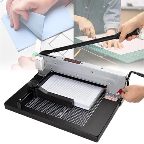 Robuster manueller Papierschneider, industrielle Schneidemaschine zum Schneiden von Papier, Leder, PVC und Vliesstoffen mit hoher Kapazität Robuster manueller Papierschneider, industrielle Schneidemaschine zum Schneiden von Papier, Leder, PVC und Vliesstoffen mit hoher Kapazität von Generisch