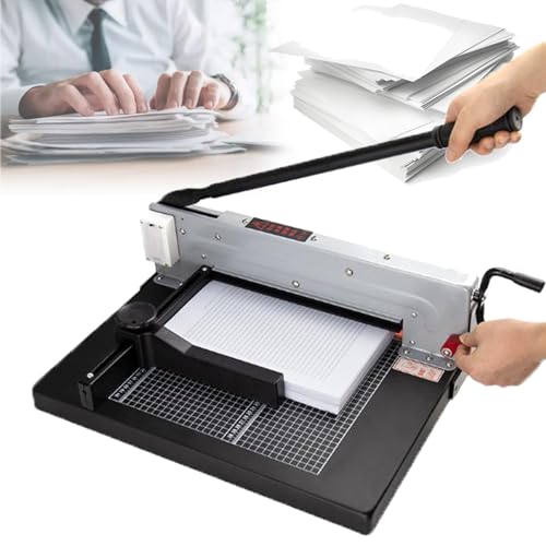 Robuster manueller Papierschneider, industrieller Schneidemaschine für dickschichtiges, stapelbares Papier, ideal für Büros, Schulen und Druckereien Robuster manueller Papierschneider, industrieller Schneidemaschine für dickschichtiges, stapelbares Papier, ideal für Büros, Schulen und Druckereien von Generisch