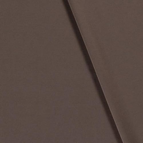 Romanit Jersey Meterware - Punta di Roma - Viskose Jersey schwer - Stoff für Reiterhose/Leggins - Stretchstoff *Ab 50 cm x 152cm, Farbe: 154 braun von Generisch