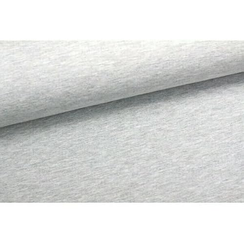 Romanit Jersey Meterware - Punta di Roma - Viskose Jersey schwer - Stoff für Reiterhose/Leggins - Stretchstoff - Öko-Tex100-50 cm x 152cm, Farbe: 061 h.grau mel. von Generisch