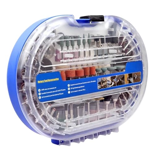 Rotary Tool Accessoire Kit - Schleifpolierschaft | Allzwecksatz 1/8 Zoll Schaft vielseitig 276x Kit mit Schnitzschleifer Schleifenstichbohrungspolier für Projekte und Handwerk Rotary Tool Accessoire Kit - Schleifpolierschaft | Allzwecksatz 1/8 Zoll Schaft vielseitig 276x Kit mit Schnitzschleifer Schleifenstichbohrungspolier für Projekte und Handwerk von Generisch