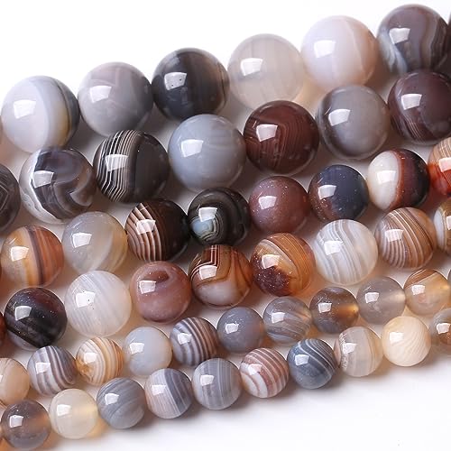 Rote Kaffee-Achat-Perlen, rund, lose Perlen, natürliche Edelsteinperlen, Kristallperlen für Schmuckherstellung, DIY, Armband, Halskette, 6 mm von Generisch