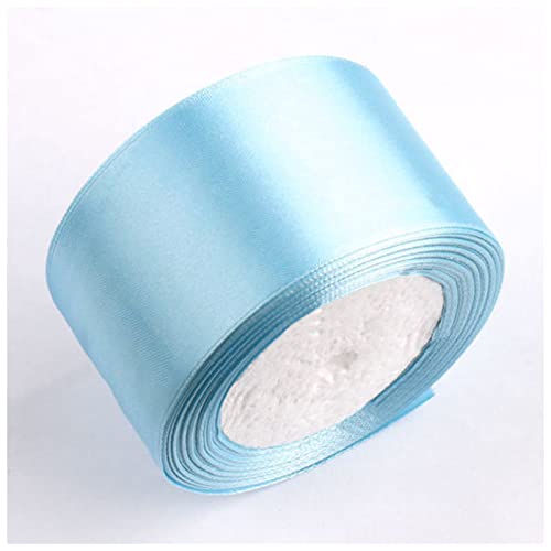 Rotes Band, Satinbänder, Hochzeit, Party, dekorative Geschenkbox, Geschenkband, DIY, Handarbeit, 6 mm, 1 cm, 1,5 cm, 2 cm, 2,5 cm, 4 cm, 5 cm, Weihnachtsbaumband (Pfauenblau) von Generisch
