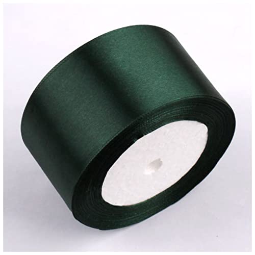 Rotes Band, Satinbänder, Hochzeit, Party, dekorative Geschenkbox, Geschenkband, DIY, Handarbeit, 6 mm, 1 cm, 1,5 cm, 2 cm, 2,5 cm, 4 cm, 5 cm, Weihnachtsbaumband (Pfauenblau) von Generisch