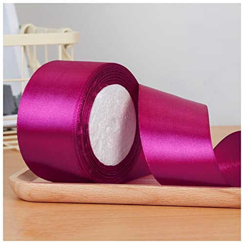 Rotes Band, Satinbänder, Hochzeit, Party, dekorative Geschenkbox, Geschenkband, DIY, Handarbeit, 6 mm, 1 cm, 1,5 cm, 2 cm, 2,5 cm, 4 cm, 5 cm, Weihnachtsbaumband (Pfauenblau) von Generisch