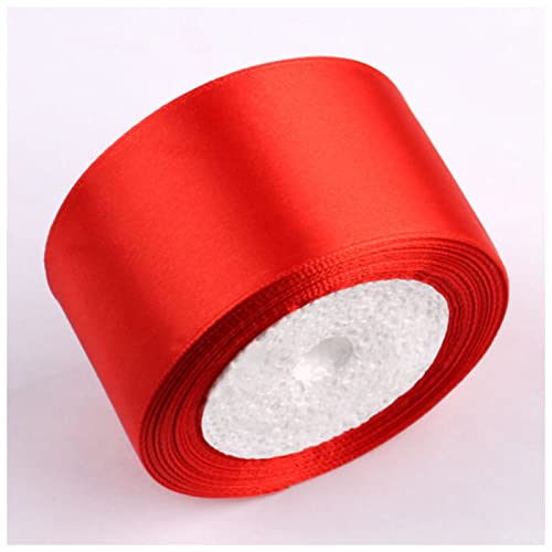 Rotes Band, Satinbänder, Hochzeit, Party, dekorative Geschenkbox, Geschenkband, DIY, Handarbeit, Basteln, 6 mm, 1 cm, 1,5 cm, 2 cm, 2,5 cm, 4 cm, 5 cm, Weihnachtsbaumband (Pfauenblau) von Generisch