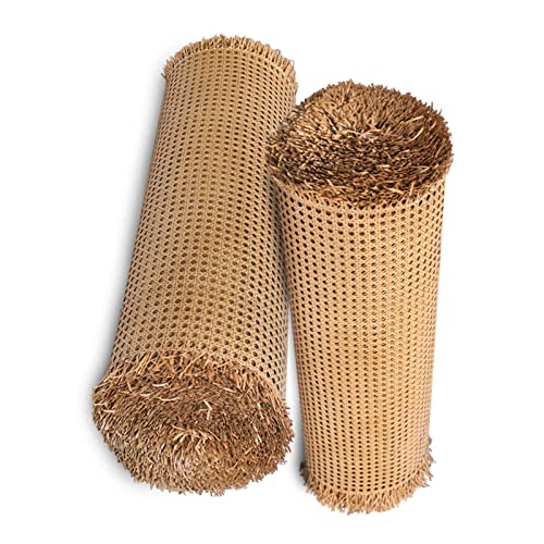 Rotolo Vienna Stroh aus natürlichem Rattan für Stühle, 60 cm breit, natürliches Rattan-Gurtband für Caning-Projekte, Weberei, Reparatur-Ersatz-Set (Größe: 70 x 20) von Generisch