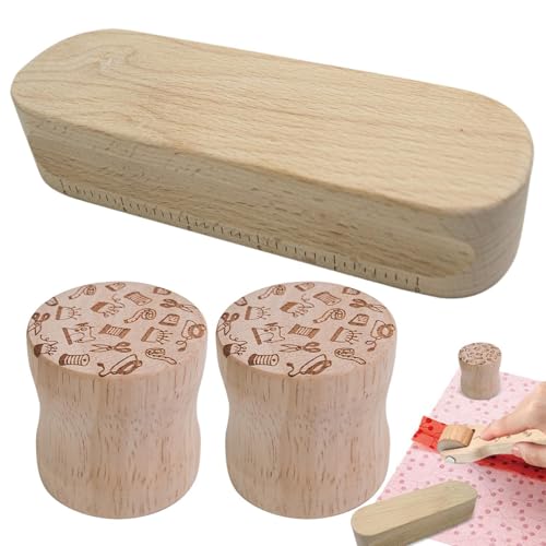 Round Wooden Pattern Weights, Sewing and Cutting Weight, Selected Material, for Dressmaking, Fabric Holding, Paperweight for Writing, Drawing, 7.01x2.17x1.5 inches von Generisch
