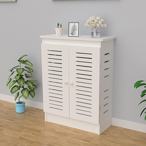 Router Storage Cabinet AdjustableOrganizer-Box Decorative Hidden Router Hider with Ventilation & Cord Management Easy Assembly (89.9 cmx69.8 cmx24.9 cm) von Generisch