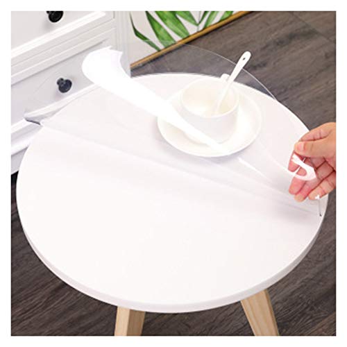Runde Glastischabdeckung, wasserdicht und hochtemperaturbeständig, transparente PVC-Matte zum Schutz der Herdplatte, leicht zu reinigen von Generisch