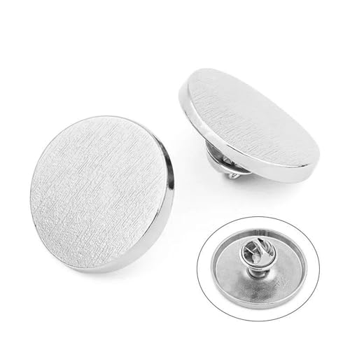Runde Knöpfe aus Legierung, verstellbar, Anti-Exposition, Druckknöpfe für Jackenverschluss, Nähen, 07, 5 Stück, 18 mm von Generisch