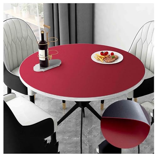 Runde Kunstleder-Tischdecke, öldicht und abwischbar, hitzebeständig, Vinyl-Tischsets, wendbar, dekorative Tischdecke für 50 cm runde Tische, ideal für Couchtische & Esszimmer Runde Kunstleder-Tischdecke, öldicht und abwischbar, hitzebeständig, Vinyl-Tischsets, wendbar, dekorative Tischdecke für 50 cm runde Tische, ideal für Couchtische & Esszimmer von Generisch
