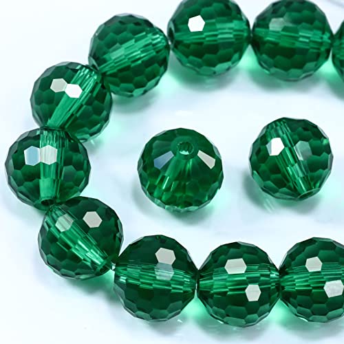 Runde Malachit-Kristallperlen, facettiertes Glas, für Schmuckherstellung, Handwerk, Armband, Windspiele, Sonnenfänger, Rondelle, Abstandhalter, lose Edelsteine, 50 Stück Runde Malachit-Kristallperlen, facettiertes Glas, für Schmuckherstellung, Handwerk, Armband, Windspiele, Sonnenfänger, Rondelle, Abstandhalter, lose Edelsteine, 50 Stück von Generisch