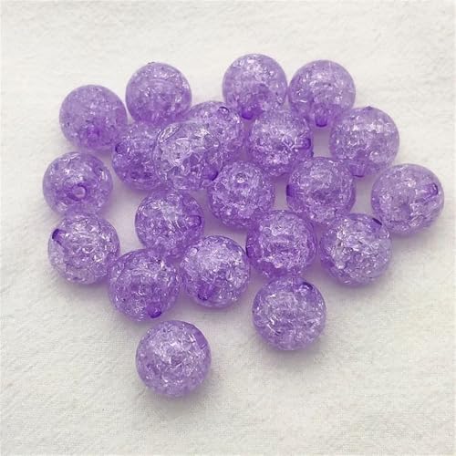 Runde Perlen für handgefertigte Halsketten, Ohrringe, DIY-Teile, Schmuck, Violett, 16 mm, 200 Stück, 8/10/12/14/16 mm Runde Perlen für handgefertigte Halsketten, Ohrringe, DIY-Teile, Schmuck, Violett, 16 mm, 200 Stück, 8/10/12/14/16 mm von Generisch