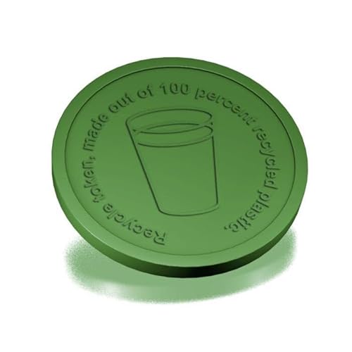 Runde Relief-Recyclingmünzen von Generisch