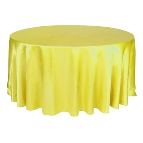 Runde Satin-Tischdecke für Hochzeiten, Partys, Restaurants und Bankette, 305 cm Durchmesser, perfekt für Veranstaltungen im Innenbereich von Generisch