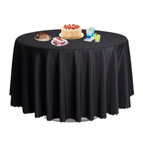 Runde Tischdecke, Polyester, 160 cm, waschbar, Restaurant-Bankettbedarf, Küche, Esszubehör für Restaurant Runde Tischdecke, Polyester, 160 cm, waschbar, Restaurant-Bankettbedarf, Küche, Esszubehör für Restaurant von Generisch