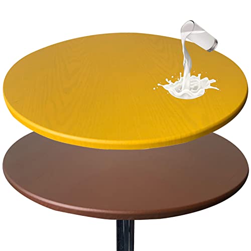 Runde Tischdecke mit elastischen Kanten, wasserdicht, Polyester, passend für Küche und Esszimmer, 140 cm, perfekt für Partys und den täglichen Gebrauch Runde Tischdecke mit elastischen Kanten, wasserdicht, Polyester, passend für Küche und Esszimmer, 140 cm, perfekt für Partys und den täglichen Gebrauch von Generisch
