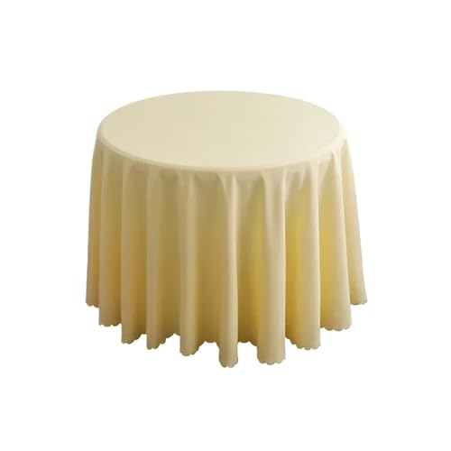 Runde Tischdecken für Hochzeiten und Veranstaltungen, 240 cm Durchmesser, dekorative Tischdecken für Geburtstagsfeiern, Bankette, Essen und Feiern, 6 Stück (Farbe 12) von Generisch