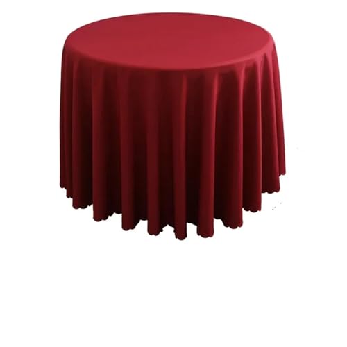 Runde Tischdecken für Hochzeiten und Veranstaltungen, dekorative Esstischabdeckungen, 220 cm Durchmesser, perfekt für Geburtstage, Bankette und Feiern, 6 Stück (Farbe 26) von Generisch