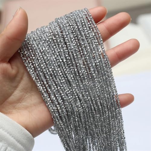 Runde facettierte Glasperlen mit Naturstein, 2 mm, für DIY-Schmuckherstellung, Halskette und Armband-Zubehör Runde facettierte Glasperlen mit Naturstein, 2 mm, für DIY-Schmuckherstellung, Halskette und Armband-Zubehör von Generisch