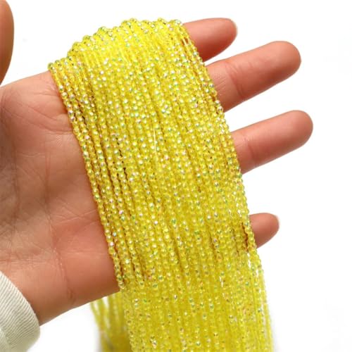 Runde facettierte Glasperlen mit Naturstein, 2 mm, für DIY-Schmuckherstellung, Halskette und Armband-Zubehör Runde facettierte Glasperlen mit Naturstein, 2 mm, für DIY-Schmuckherstellung, Halskette und Armband-Zubehör von Generisch