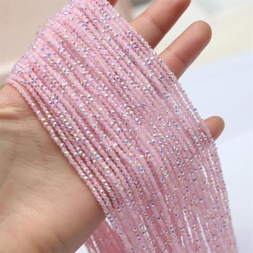 Runde facettierte Glasperlen mit Naturstein, 2 mm, für DIY-Schmuckherstellung, Halskette und Armband-Zubehör Runde facettierte Glasperlen mit Naturstein, 2 mm, für DIY-Schmuckherstellung, Halskette und Armband-Zubehör von Generisch