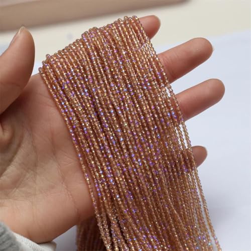 Runde facettierte Glasperlen mit Naturstein, 2 mm, für DIY-Schmuckherstellung, Halskette und Armband-Zubehör Runde facettierte Glasperlen mit Naturstein, 2 mm, für DIY-Schmuckherstellung, Halskette und Armband-Zubehör von Generisch
