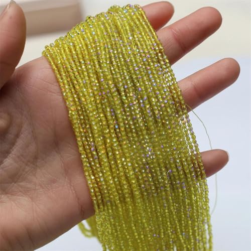 Runde facettierte Glasperlen mit Naturstein, 2 mm, für DIY-Schmuckherstellung, Halskette und Armband-Zubehör Runde facettierte Glasperlen mit Naturstein, 2 mm, für DIY-Schmuckherstellung, Halskette und Armband-Zubehör von Generisch