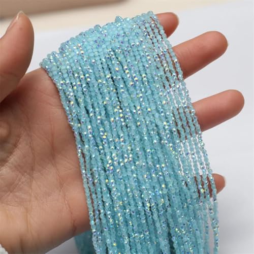 Runde facettierte Glasperlen mit Naturstein, 2 mm, für DIY-Schmuckherstellung, Halskette und Armband-Zubehör Runde facettierte Glasperlen mit Naturstein, 2 mm, für DIY-Schmuckherstellung, Halskette und Armband-Zubehör von Generisch