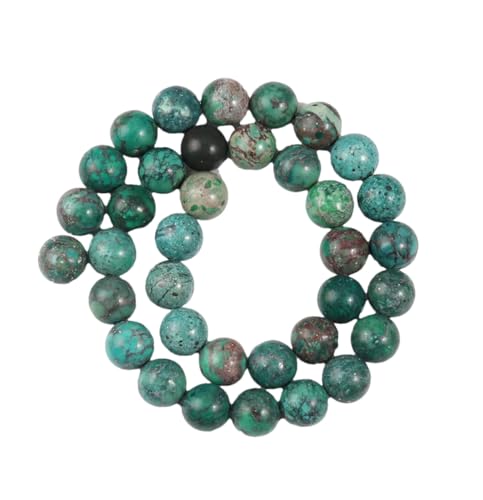 Runde lose Perlen aus natürlichem Türkis, für DIY-Armbänder, Zubehör, Schmuckherstellung, 38,1 cm Stränge, 4/6/8/10/12 mm, 14 mm, 4 mm, 92 Stück Runde lose Perlen aus natürlichem Türkis, für DIY-Armbänder, Zubehör, Schmuckherstellung, 38,1 cm Stränge, 4/6/8/10/12 mm, 14 mm, 4 mm, 92 Stück von Generisch