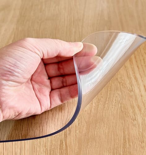 Runder Esstischschutz, wasserdichte Vinyl-Tischdecke für Couchtisch und Esszimmer von Generisch