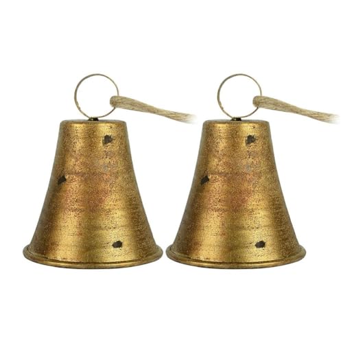 Rustikale dekorative Weihnachtsglocken – riesige Harmonie Kuhglocken riesig | handgefertigte Vintage-dekorative Glocken goldene Kuhglocke Landhausstil Juteseil hängende Glocke Wanddekoration Rustikale dekorative Weihnachtsglocken – riesige Harmonie Kuhglocken riesig | handgefertigte Vintage-dekorative Glocken goldene Kuhglocke Landhausstil Juteseil hängende Glocke Wanddekoration von Generisch