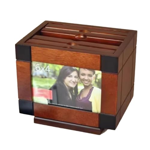 Rustikales Hochzeitsgästebuch – Holz-Fotobox, 15,2 x 10,2 cm Bilderrahmen mit ausziehbaren Alben, DIY Home Foto Aufbewahrungsbox für 15,2 cm Fotos, kann 100 Fotos aufnehmen Rustikales Hochzeitsgästebuch – Holz-Fotobox, 15,2 x 10,2 cm Bilderrahmen mit ausziehbaren Alben, DIY Home Foto Aufbewahrungsbox für 15,2 cm Fotos, kann 100 Fotos aufnehmen von Generisch