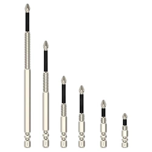 Rutschfeste Bohrer - 6-teiliger Schraubendreher-Bohreinsatz-Set,Handwerkzeuge Für Gewerbliche Nutzer Und Garagenprofis Rutschfeste Bohrer - 6-teiliger Schraubendreher-Bohreinsatz-Set,Handwerkzeuge Für Gewerbliche Nutzer Und Garagenprofis von Generisch