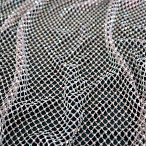 SS10 Roter Strass-Netzstoff, elastisches Glas-Kristall-Band, gestrickte Strass-Applikation für selbstgemachte Kleidung, Kleider und Taschenverzierungen von Generisch