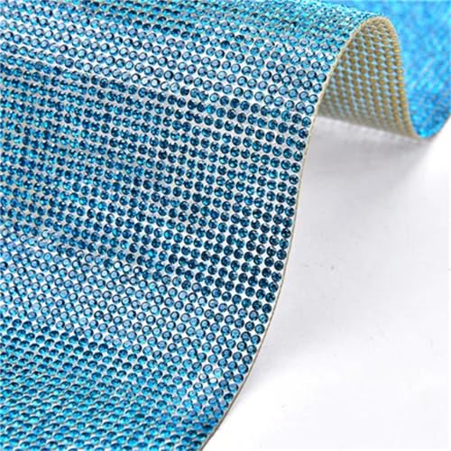 SS6 2 mm Hot-Fix-Glas-Strass-Applikation, selbstklebend, Kristall-Netzband zum Aufbügeln, DIY-Kleidung und Auto-Aufkleber, Dekoration von Generisch