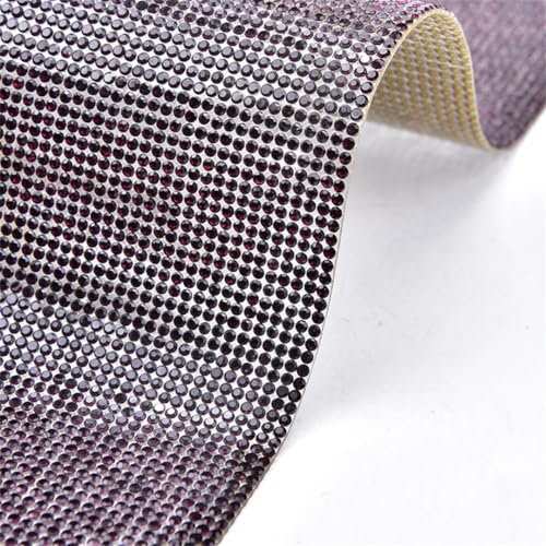 SS6 Heißfix-Glas-Strass-Applikation, selbstklebend, Kristall-Netzband zum Aufbügeln, für Kleidung, Autoaufkleber, Dekoration, 2 mm SS6 Heißfix-Glas-Strass-Applikation, selbstklebend, Kristall-Netzband zum Aufbügeln, für Kleidung, Autoaufkleber, Dekoration, 2 mm von Generisch