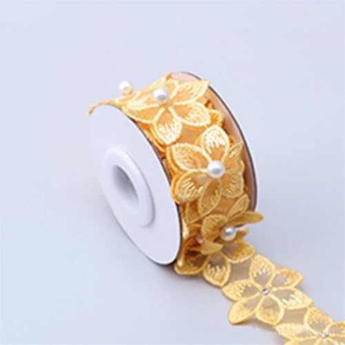 SW67503-07 besticktes Netz-Spitzenband mit Perlen, Blumenverzierung für Bastelarbeiten, Kleider, Bastelarbeiten, 91 cm SW67503-07 besticktes Netz-Spitzenband mit Perlen, Blumenverzierung für Bastelarbeiten, Kleider, Bastelarbeiten, 91 cm von Generisch