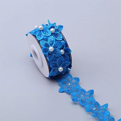 SW67503-08 besticktes Netz-Spitzenband mit Perlen, Blumenverzierung für Bastelarbeiten, Kleider, Bastelarbeiten, 91 cm SW67503-08 besticktes Netz-Spitzenband mit Perlen, Blumenverzierung für Bastelarbeiten, Kleider, Bastelarbeiten, 91 cm von Generisch