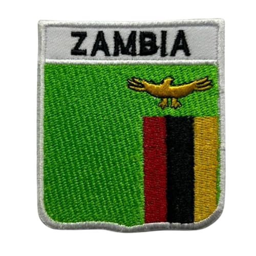 Sambia bestickte Schildflagge mit Namen Patch zum Aufbügeln / Aufnähen Abzeichen Nationalsymbol Militär Patch für Kleidung Rucksäcke Kappen Sambia bestickte Schildflagge mit Namen Patch zum Aufbügeln / Aufnähen Abzeichen Nationalsymbol Militär Patch für Kleidung Rucksäcke Kappen von Generisch