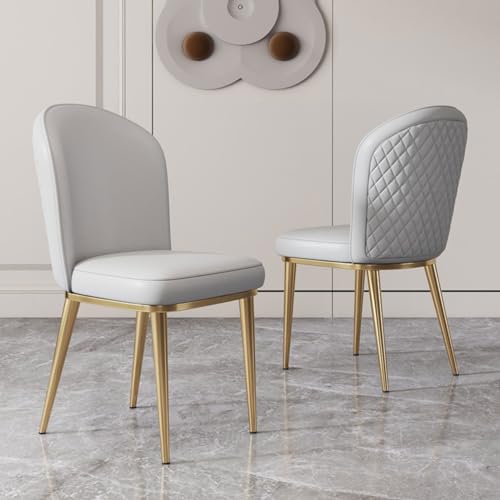Samt-Esszimmerstuhl-Set, gewölbte Rückenlehne, strapazierfähiger Schaumstoff und Plüschstoff, unterstützt 113 kg, ideal für Küche und Restaurant, elegante und bequeme Sitzgelegenheit von Generisch