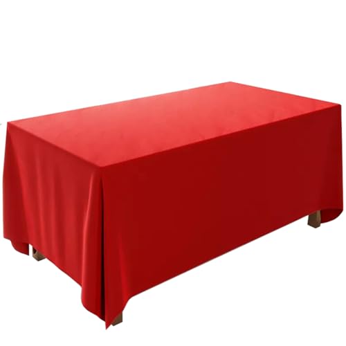 Samt-Tischdecke für Hochzeiten, Konferenzen und Partys, personalisierbar, 200 x 400 cm, für Veranstaltungstische, Premium-Qualität, weiche Haptik, Rot Samt-Tischdecke für Hochzeiten, Konferenzen und Partys, personalisierbar, 200 x 400 cm, für Veranstaltungstische, Premium-Qualität, weiche Haptik, Rot von Generisch